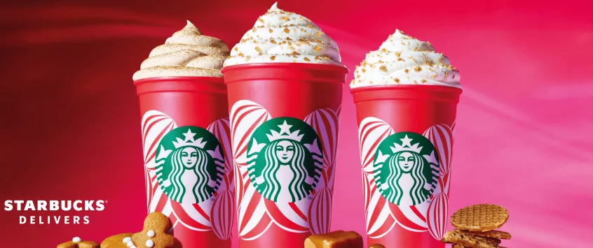 Starbucks delivers holiday