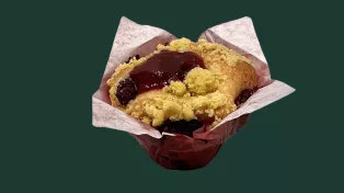 Vegán citromos, málnás muffin